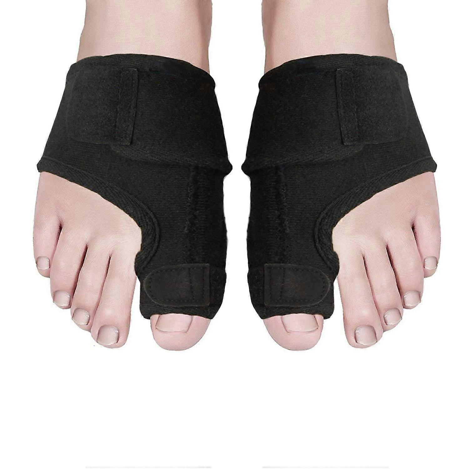 Bunion Corrector and Adjustable Bunion Splint for Big Toe Alignment, Gentle Toe Realignment, Black