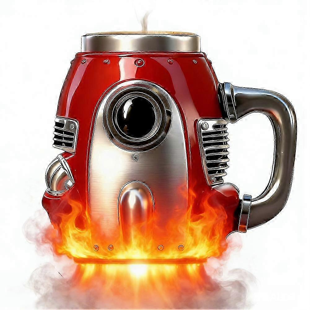 Rocket-Shaped Resin Mug 15cm
