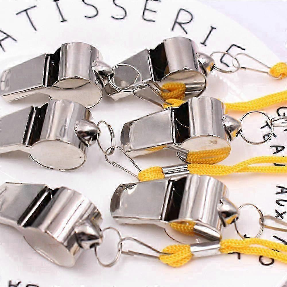 2 Pack Durable Stainless Steel Whistles