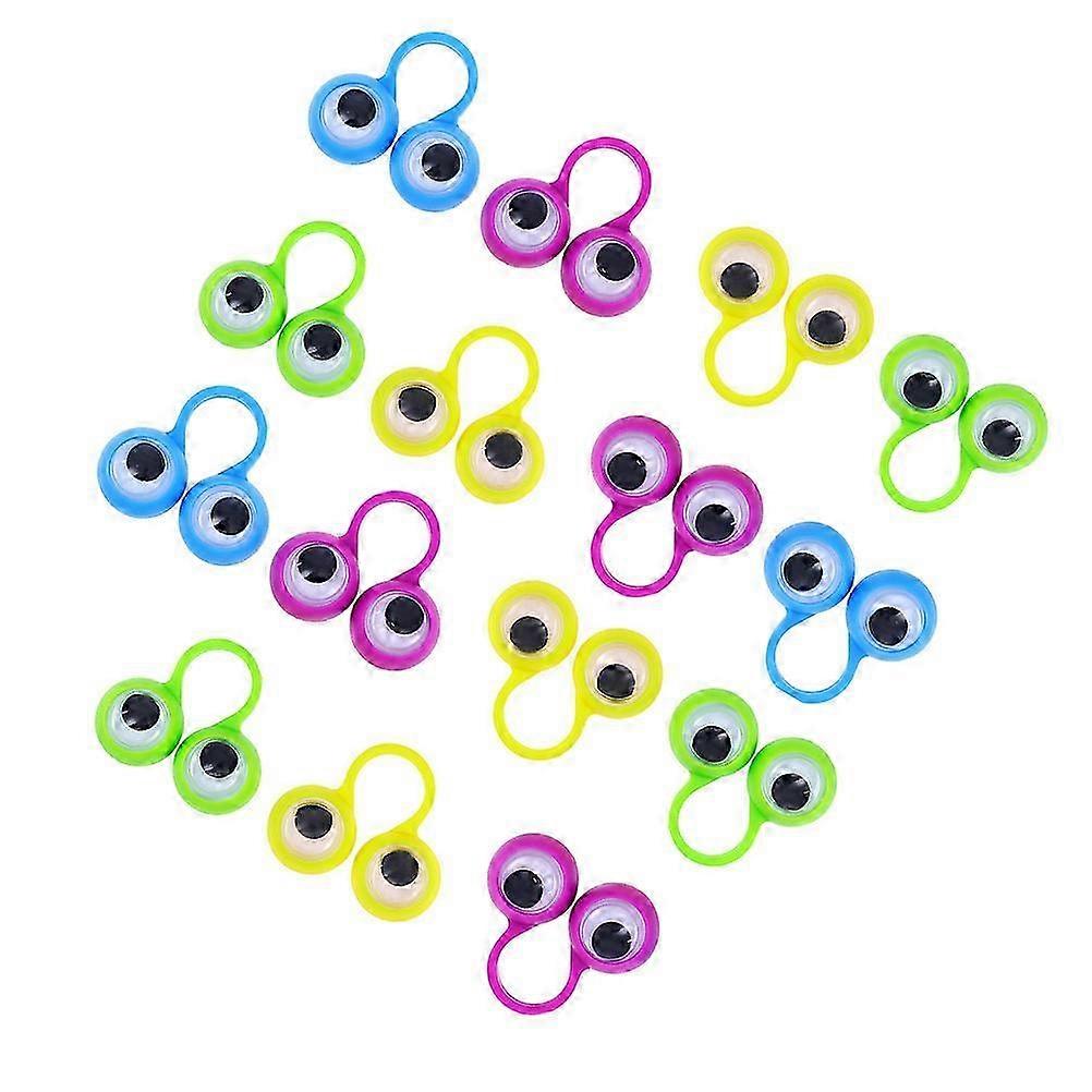 15pc Smooth Eye Finger Puppets Set