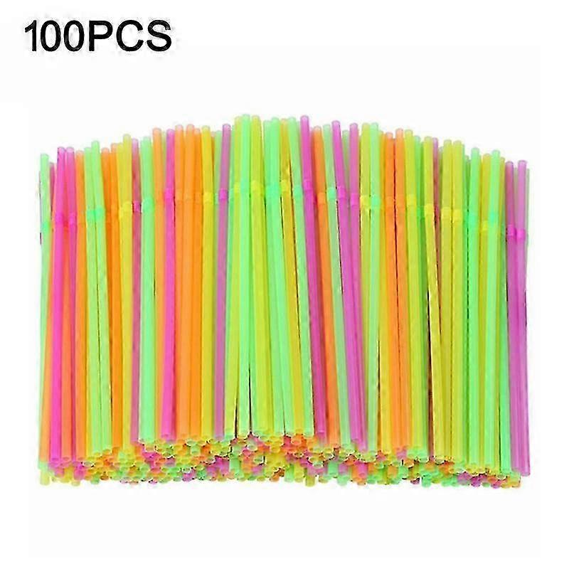21cm PP Fluorescent Party Straws
