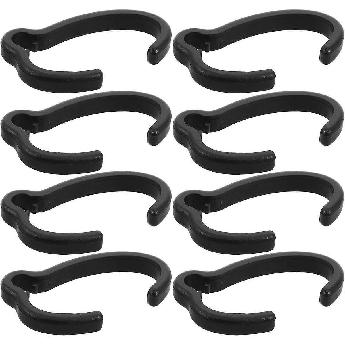 8Pcs Rollator Brake Cable Clips, Black Plastic Clamp for Walker Frames