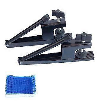 This adjustable bracket set for ping-pong ball screw terminals is suitable for most standard ping-pong tables and is easy to install.