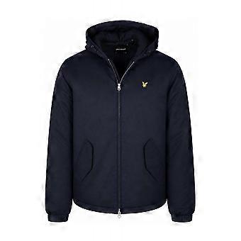 Men's Lyle & Scott | Jk2514v Padded Softshell Zip Through Hooded Jacket - Dark Navy