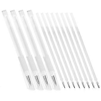 Skin Marking Pen Set for Eyebrow Drawing, Waterproof Sweatproof Embroidery Tool, 8 Pens with 16 Refills, for Salon and Beginners