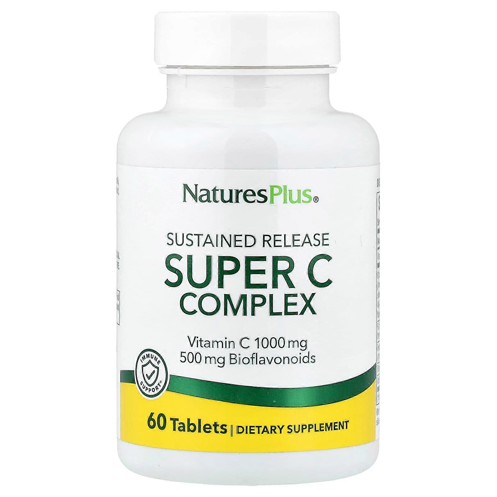 NaturesPlus, Sustained Release Super C Complex, 60 Tablets