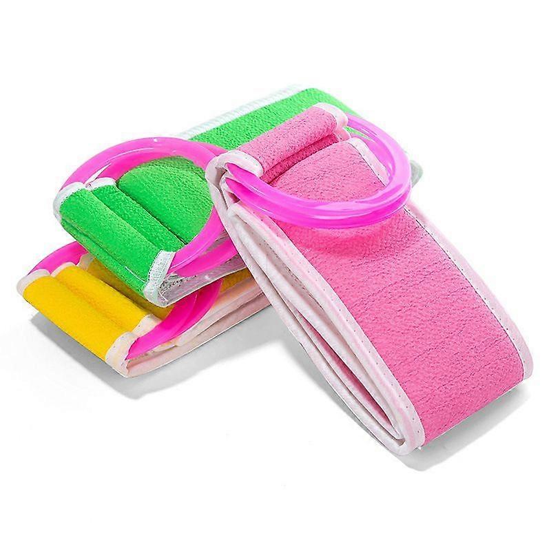 3pcs Double Sided Back Scrubber, Exfoliating Bath Strap Sponge For Shower