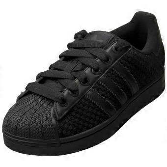 adidas Superstar II Unisex Fashion Trainers in Black Gold