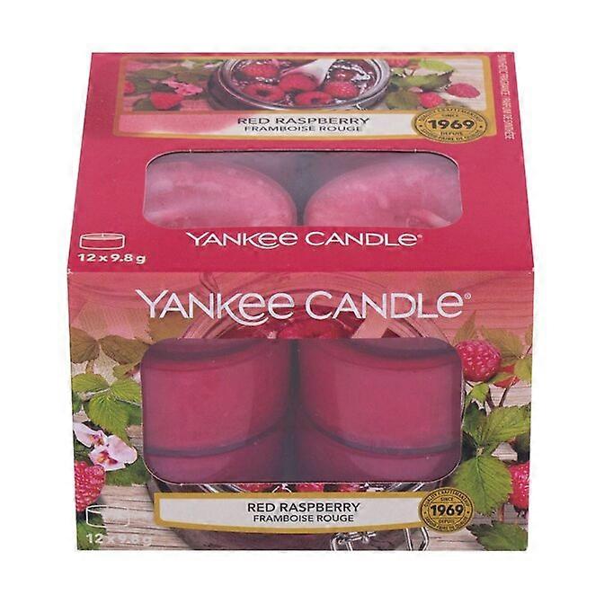 Red Raspberry Candle (raspberries) - Aromatic tea candles (12 pcs) 9.8g