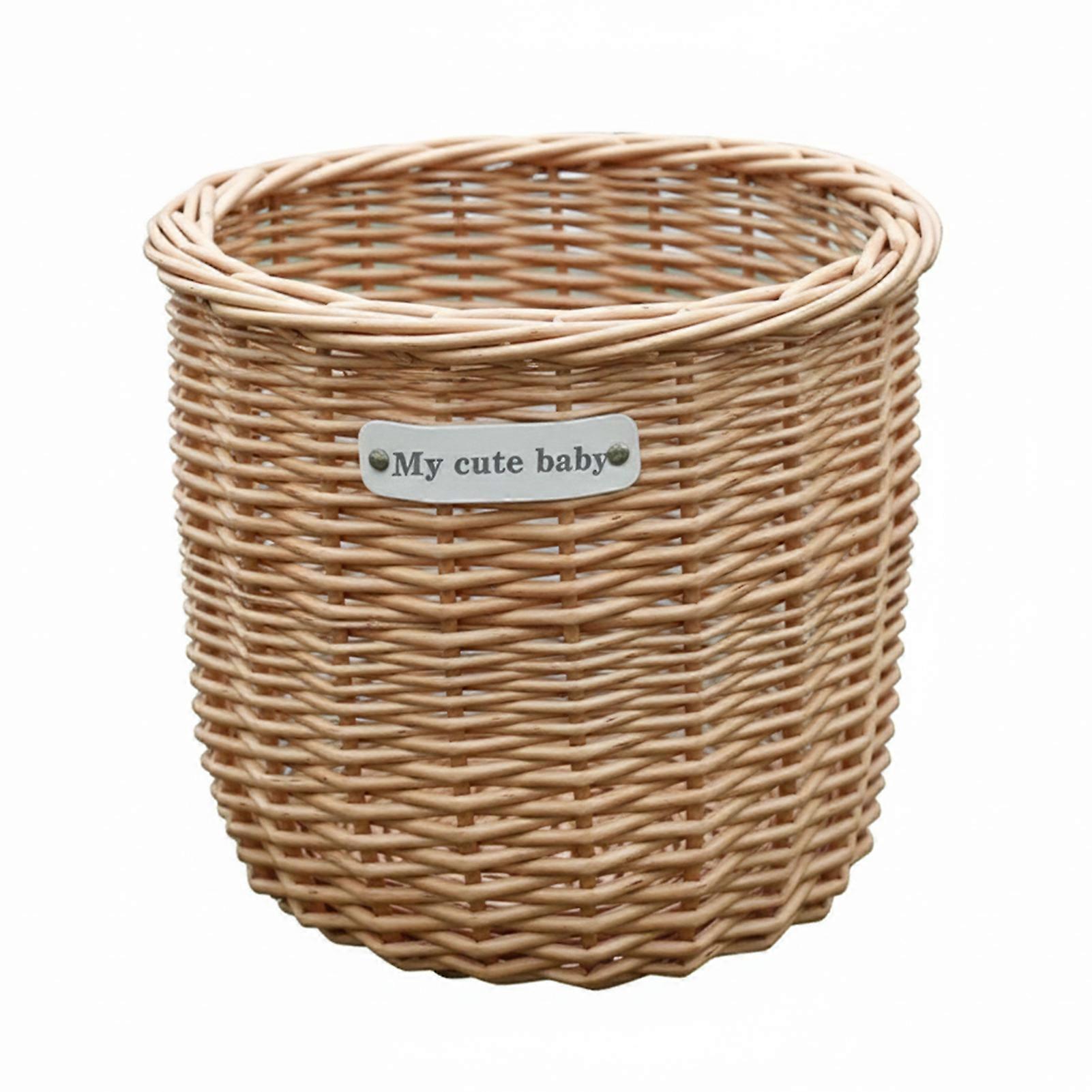 Lightweight Woven Basket With Secure Straps