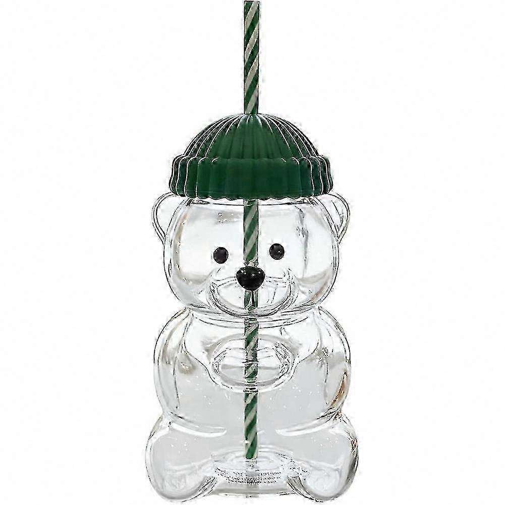 Borosilicate Glass Cup With Straw