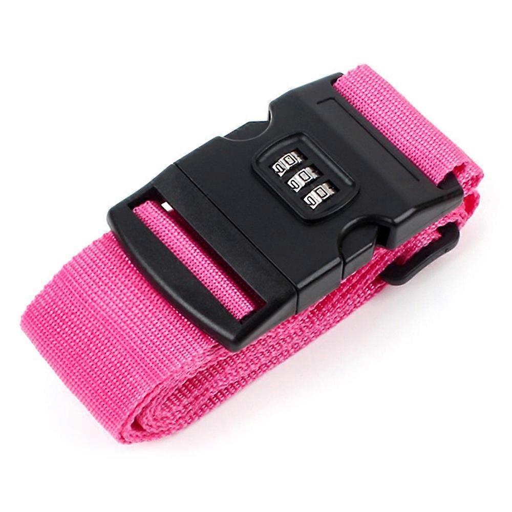 Bright Adjustable Luggage Strap With Combo Lock