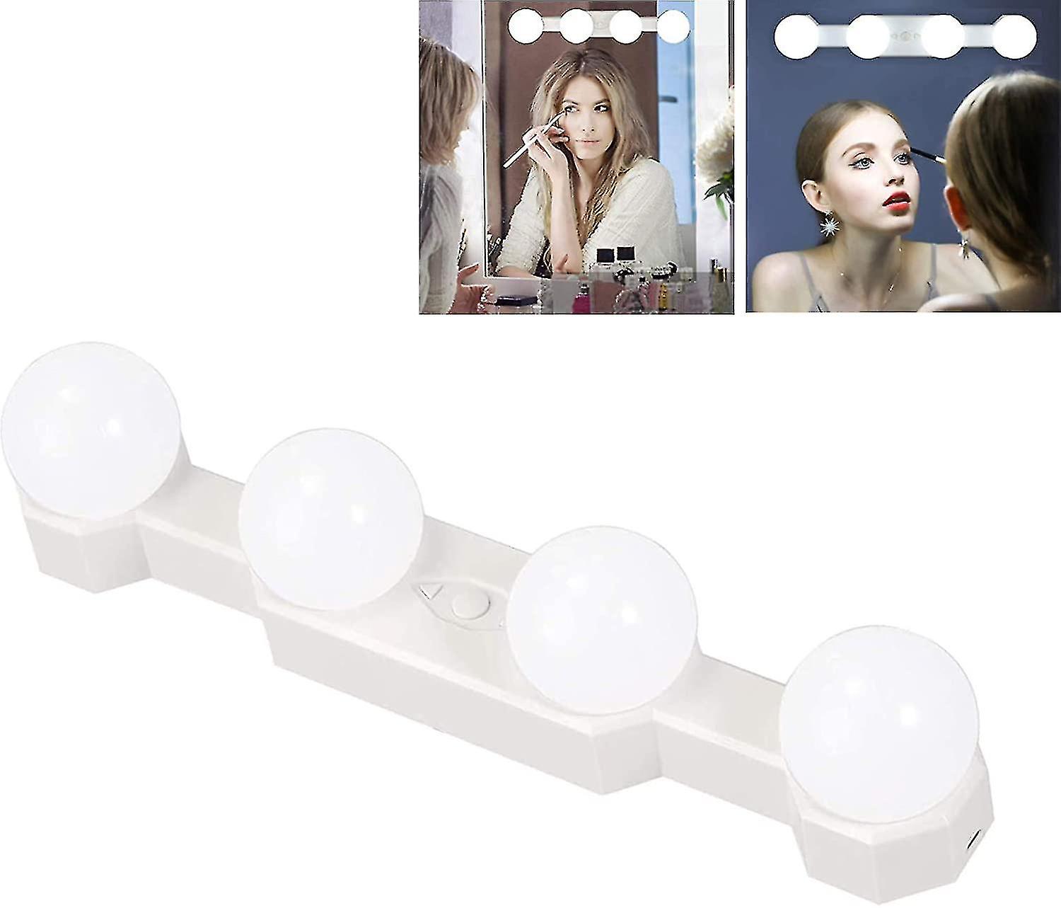 1 Stück Make-up-Licht, Spiegellicht, Make-up-Licht, Helligkeit einstellbar, USB / batteriebetriebenes tragbares Make-up-Licht (Batterien nicht im Lieferumfang enthalten) bd