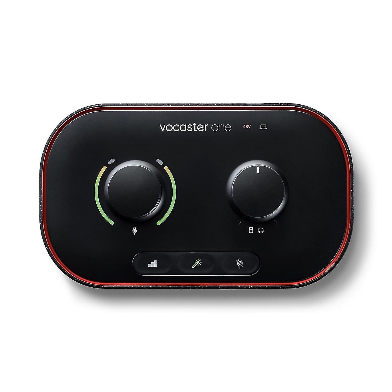 Focusrite Vocaster One Usb External Sound Card With Enough Gain For The Most Popular Broadcast Mics No Booster Needed