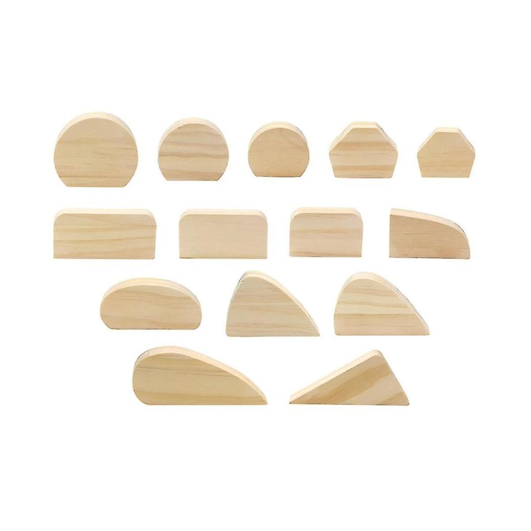 14pcs Pottery Mug Handle Molds, Wood Pottery Tools Kit For Making Mug Handle, Pottery Clay Supplies
