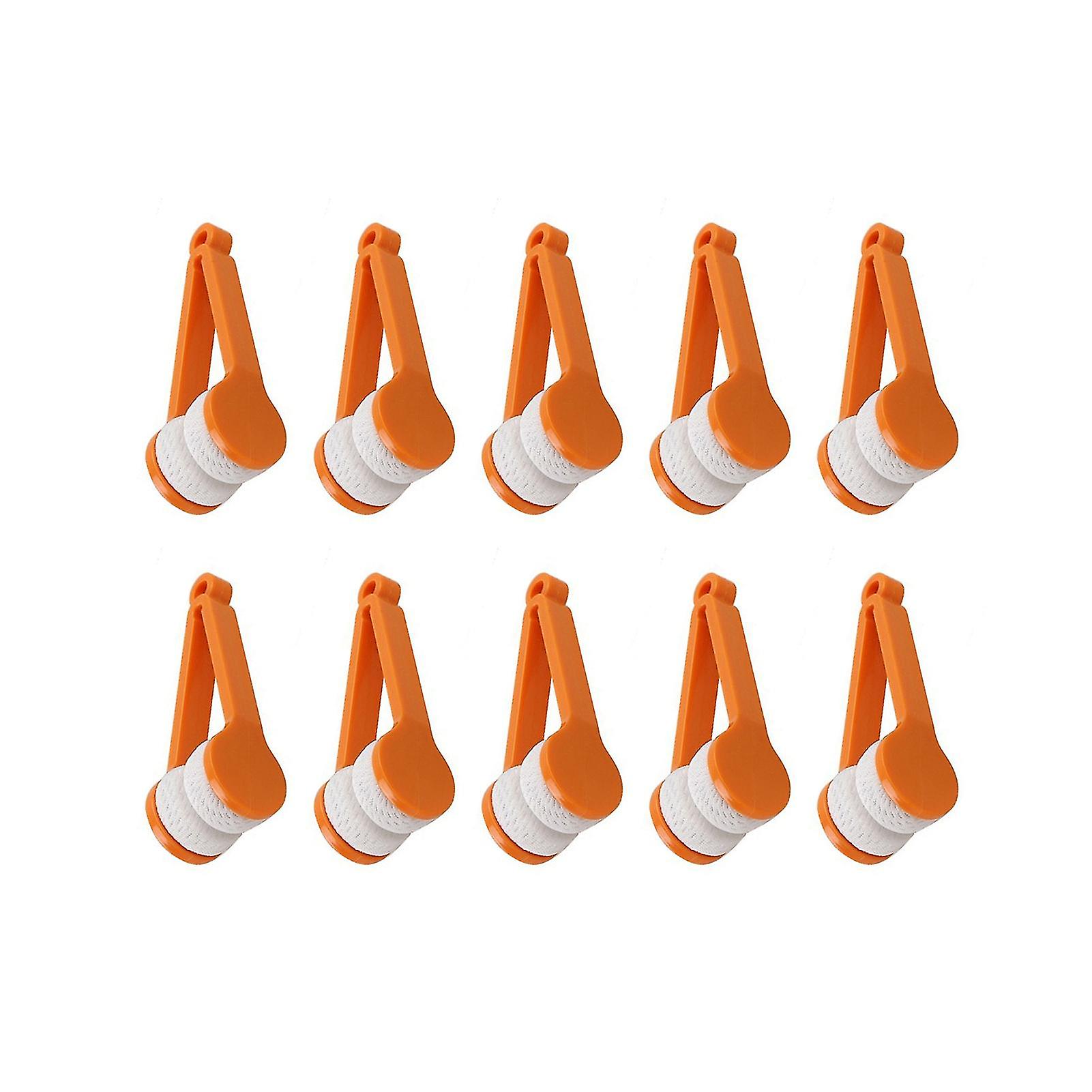 10pcs Eyeglass Cleaner Physical Attachable Microfiber Mini Wipe Soft Cleaner For Home