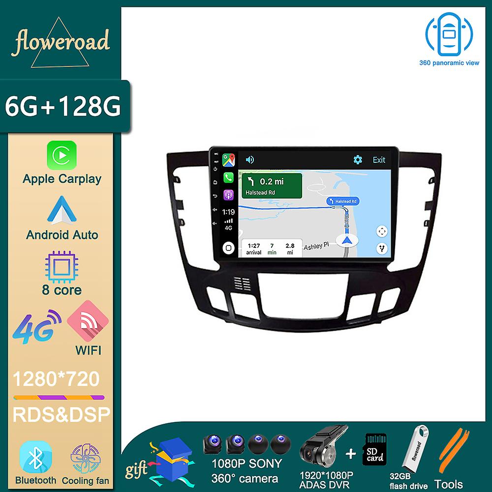 Head Unit Car Radio Multimedia Player Android For Hyundai Sonata NF 2008 2009 2010 GPS Navigation Apple Carplay Auto QLED Screen