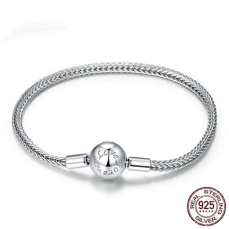 New S925 Sterling Silver Simple Snake Bone Bracelet Versatile