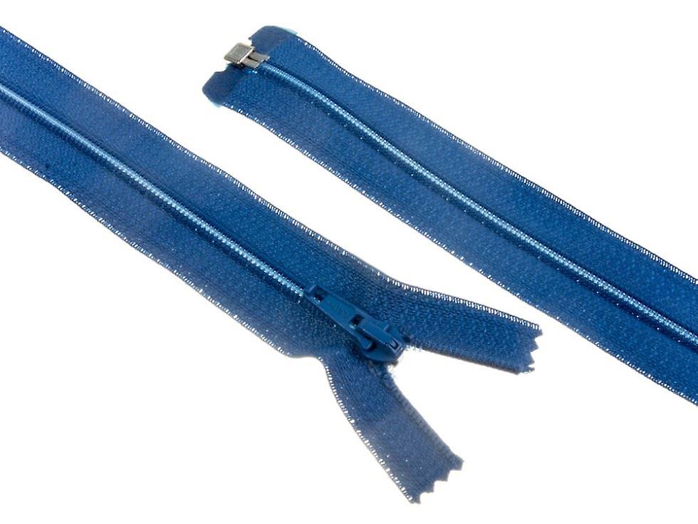 Minerva Nylon Open End Coat Zips Mid Blue - 65 cm - each
