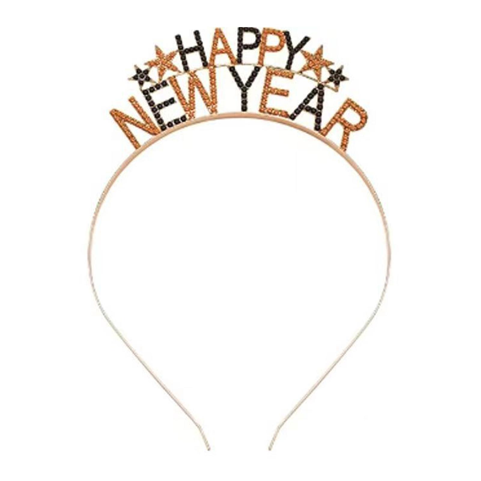 New Year Letter Shape Hair Band Charming Durable Fixing Hair Tool for Party