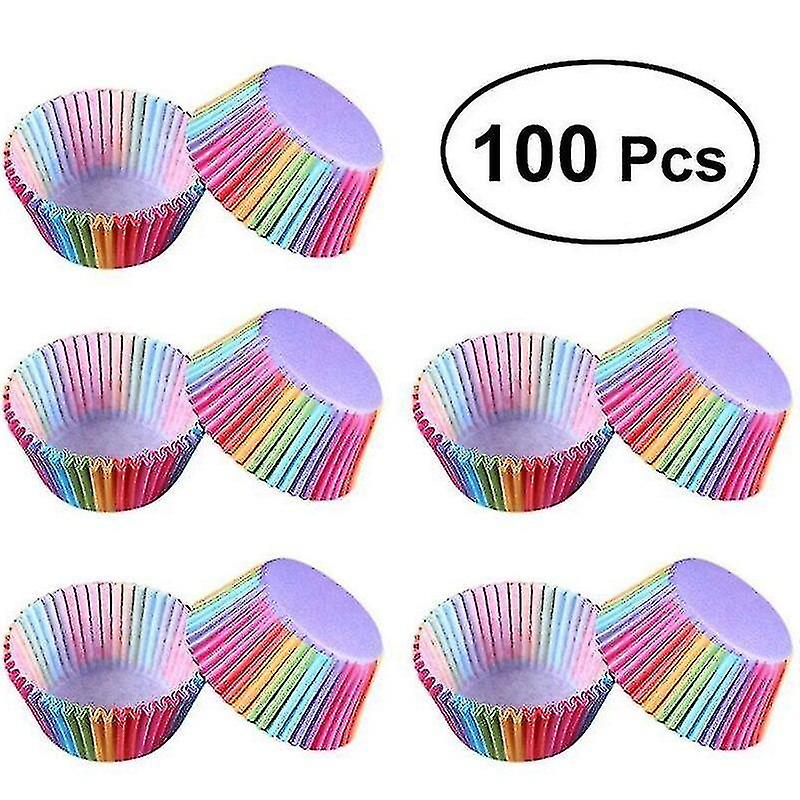 Bakeware Sets 100pcs Cupcake Liner Baking Cups Cupcake Mold Party Tray Cake Mold Paper Cases Cake Tools Bakeware