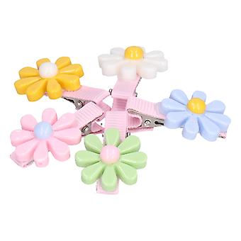 20 Packungen Tierhaarspangen, helle Farben, niedliche florale Haustierhaarnadeln für Kaninchen, Hunde, Katzen und Welpen