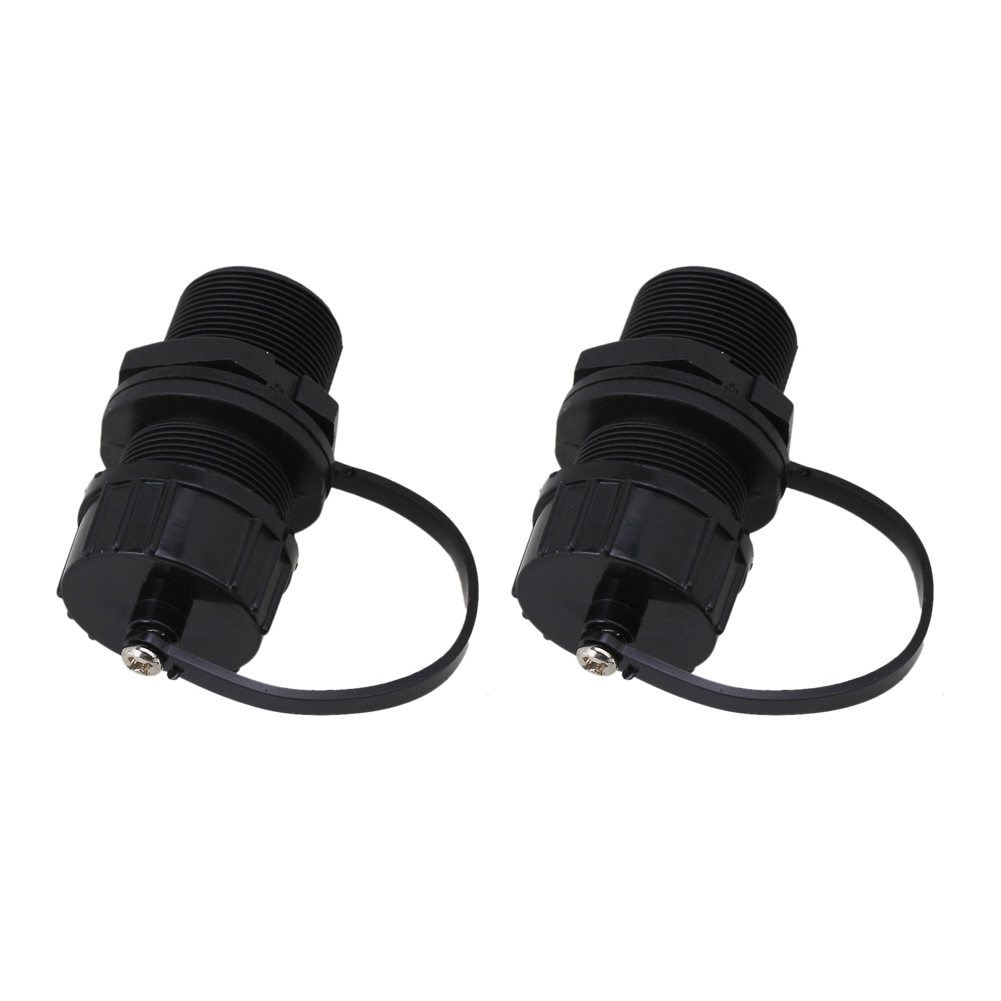 2 Pieces Ethernet LAN RJ45 Jack to Jack Outdoor Connector M20 Thread