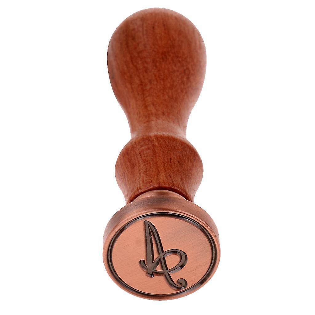 bricolage en laiton tête lettre A-Z cacheter cire timbre bois poignée Scrapbookinp A