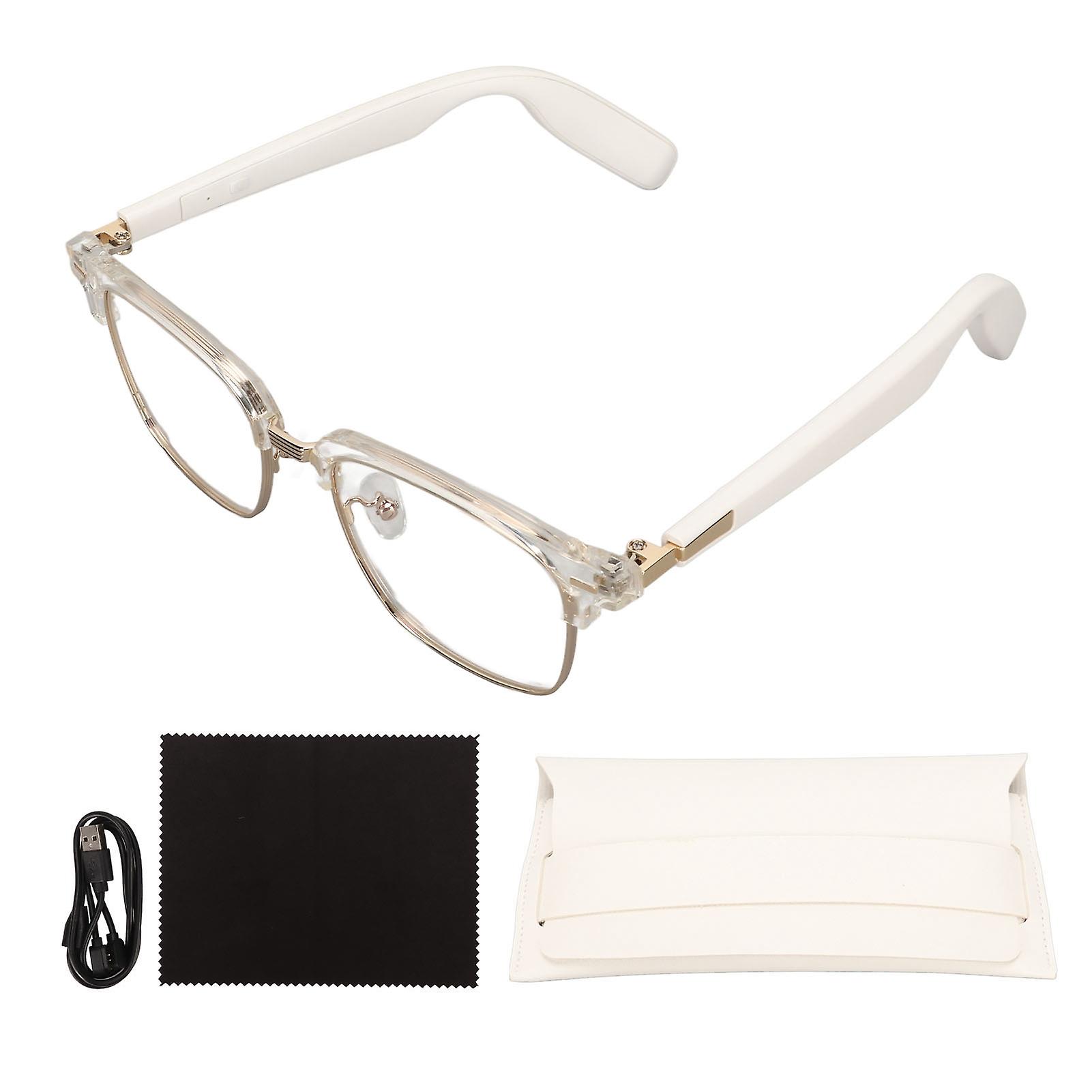 Open Ear Smart Glasses Featuring Blue Light Protection, Waterproof Design & Bluetooth 5.3