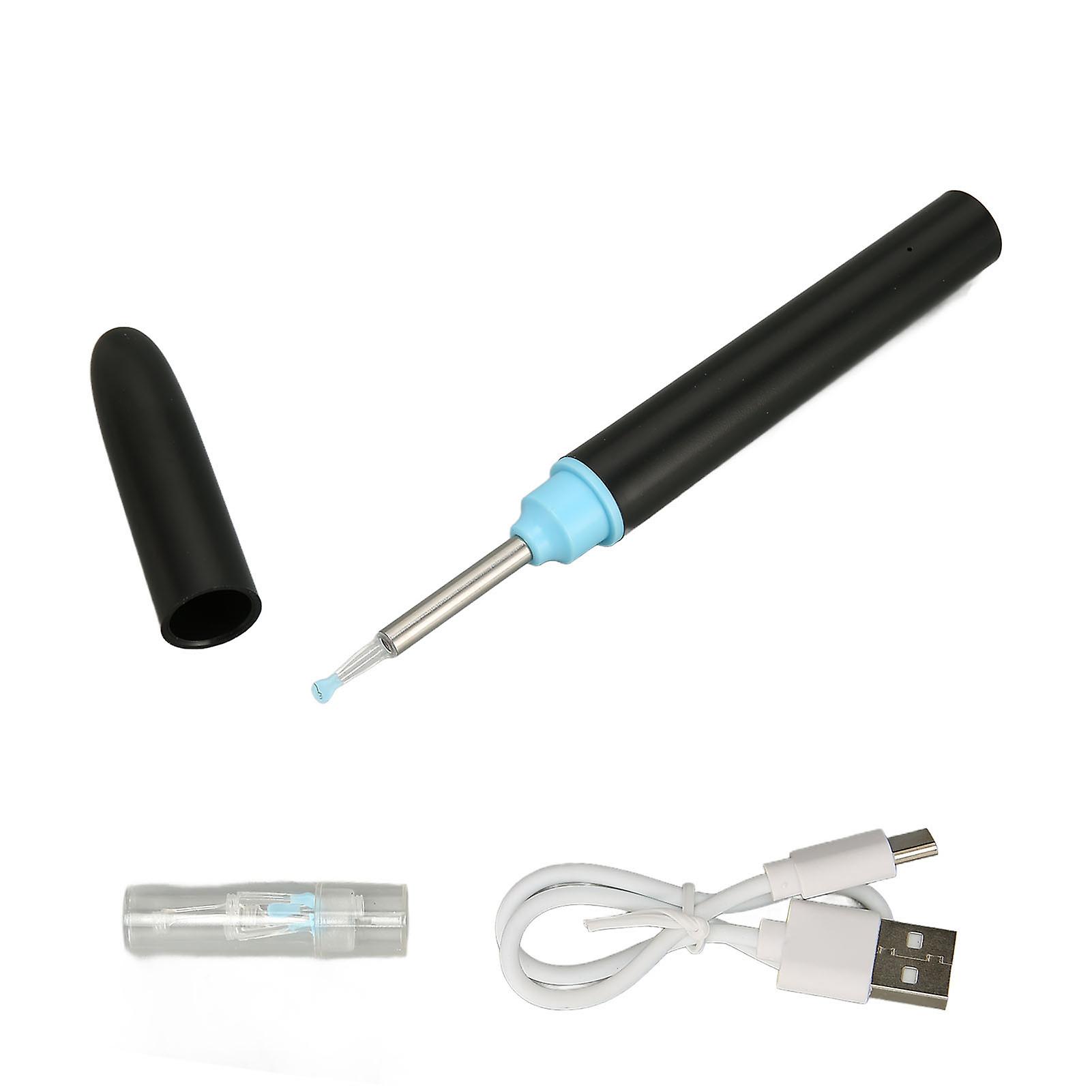 Ergonomic and waterproof earwax removal kit, compatible with apps and 1080p HD cameras.