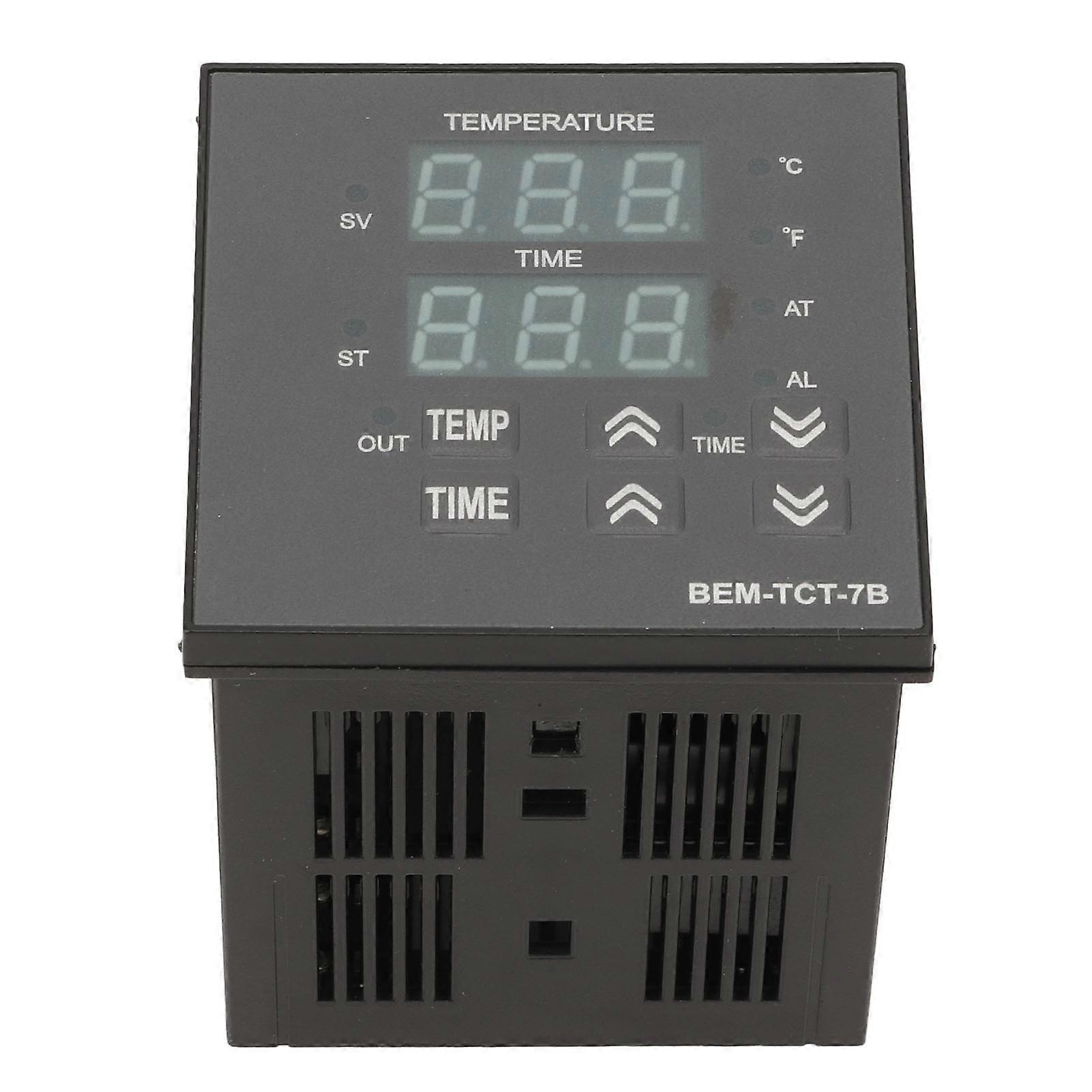 Thermostat Time Digital Display K Type Input Temperature Controller for Heat Press Machine 100‑240V