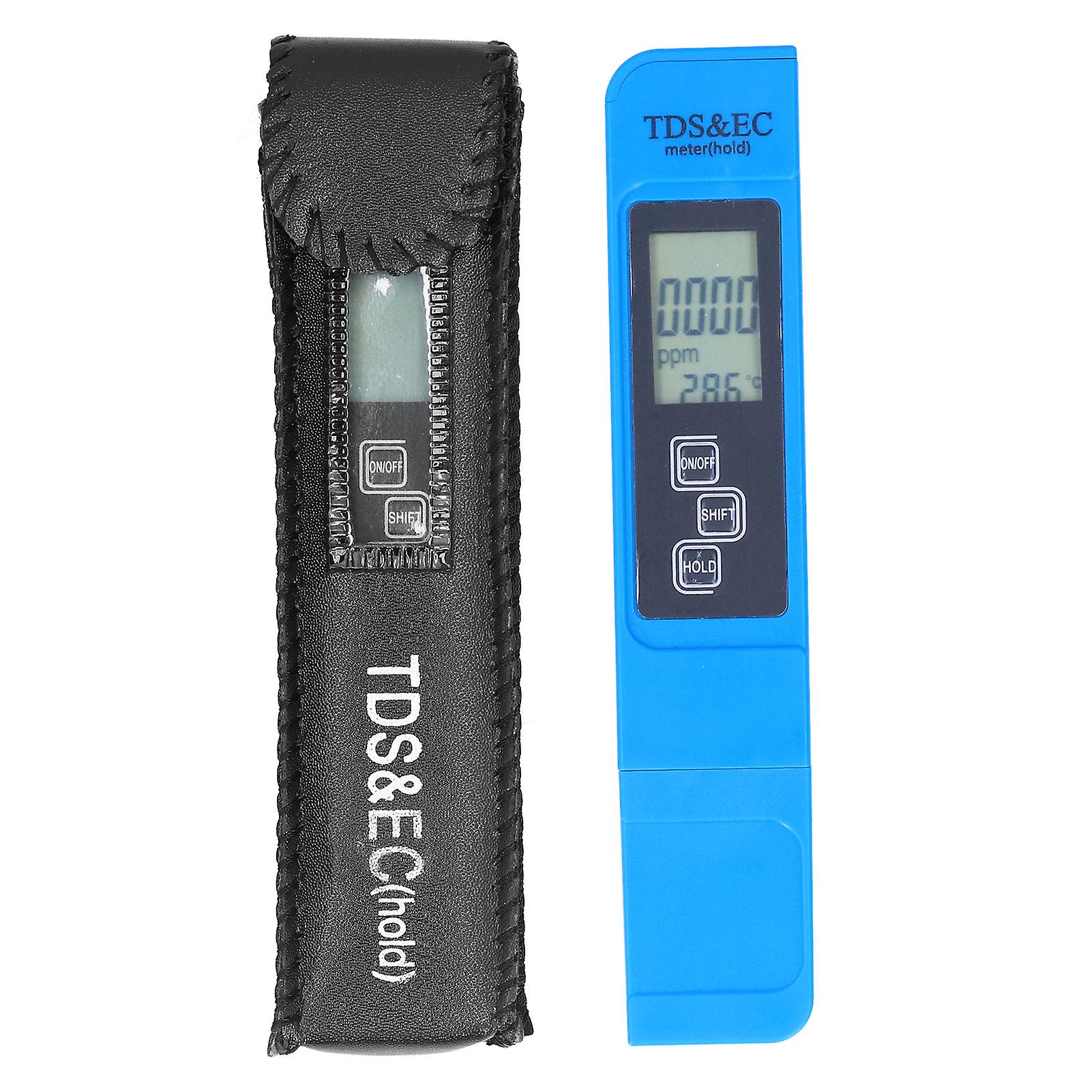 TDS/EC Tester 0-9999 ppm Portable Water Quality Test Pen Multi-function Testing Instrument