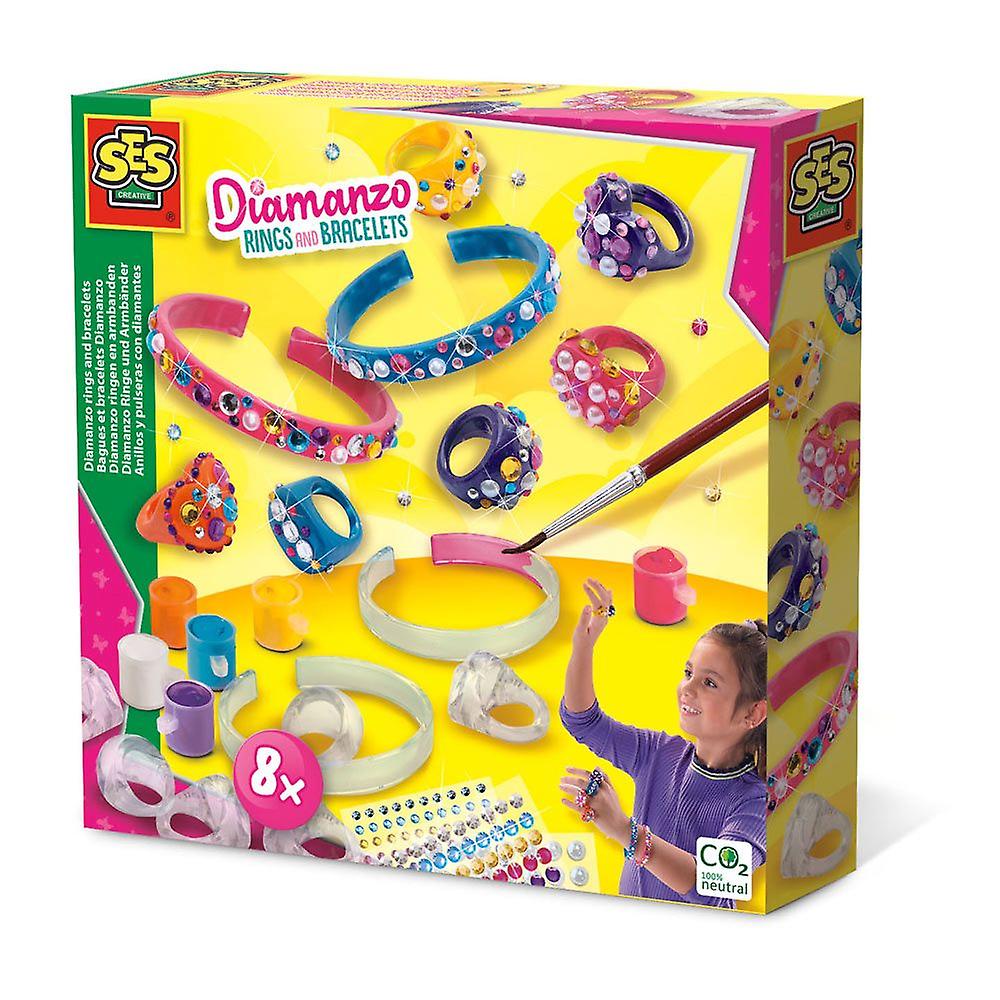 Ses creative diamanzo rings and bracelets, 6 years and above