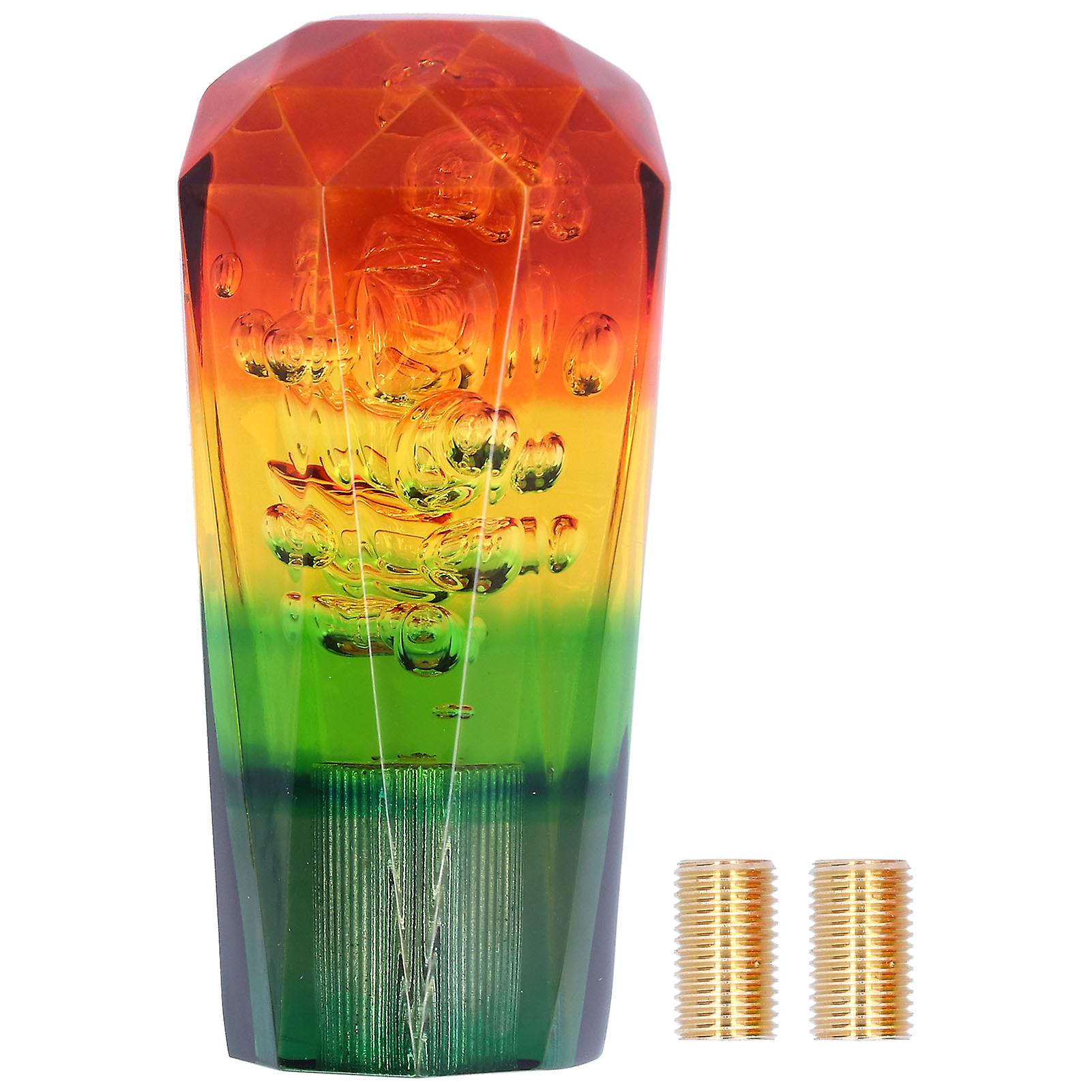 5-Color Shift Knob Shifter Acrylic Gear Lever Replacement Universal Accessory for Car10cm / 3.9in