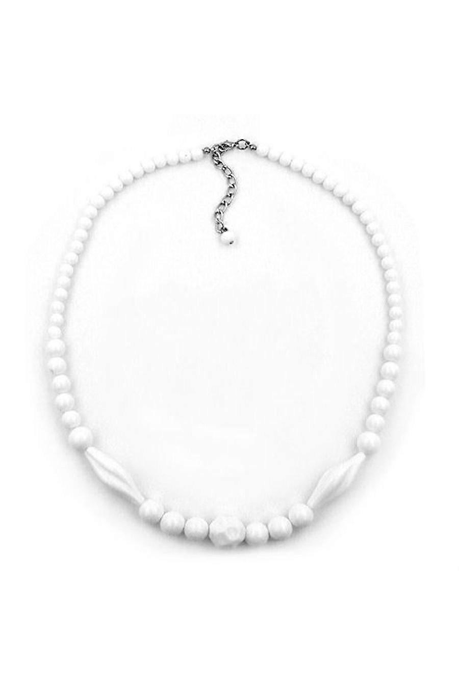 Necklace Beads White - Gl02046