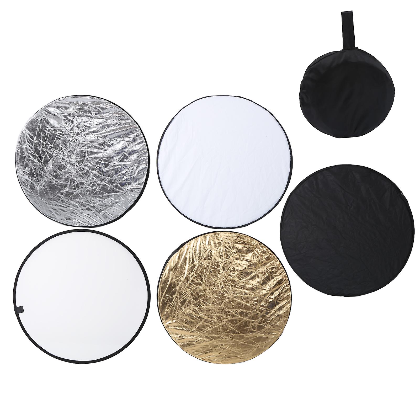 60cm Round Reflector 5 in 1 Portable Collapsible Photography Background Reflector