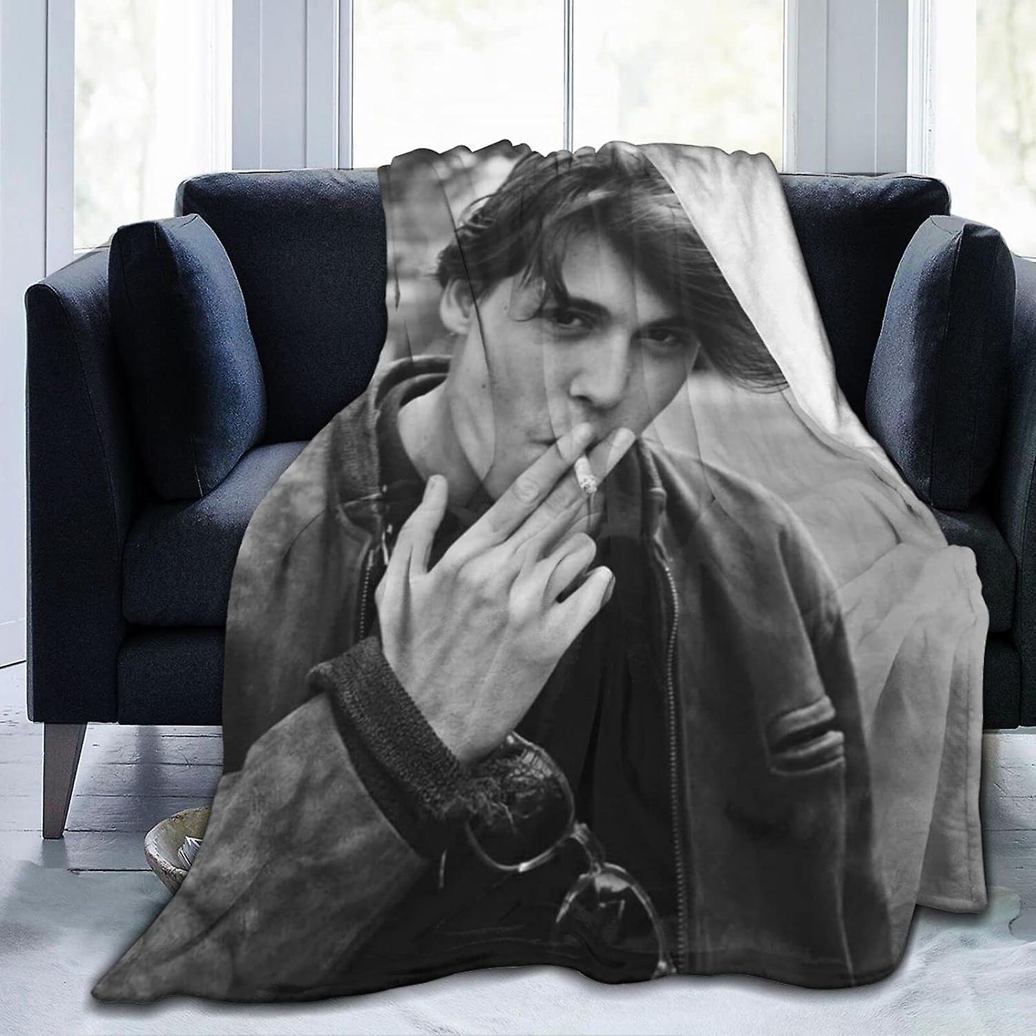 Johnny Depp Filt 3D-tryck Plysch Lammfilt Sängkläder Dekor för vardagsrum Sovrum Sovsal Dekor (3Storlekar) ABD11336