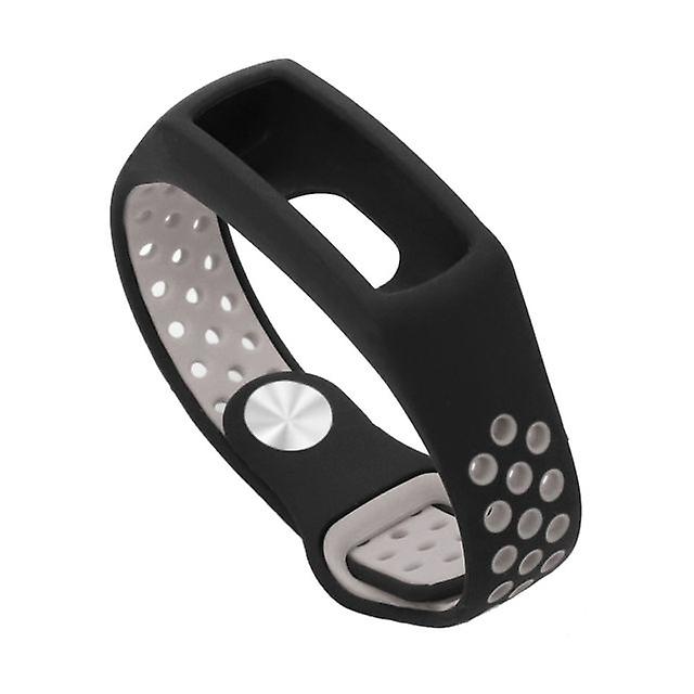 Replacement Soft Silicone Strap for Huawei HONOR Band 4 - Black  Gray