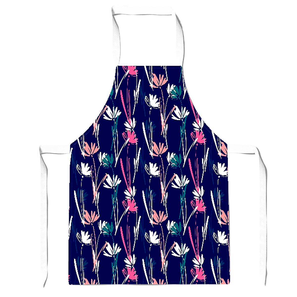 Hand Drawn Wild Flowers Apron