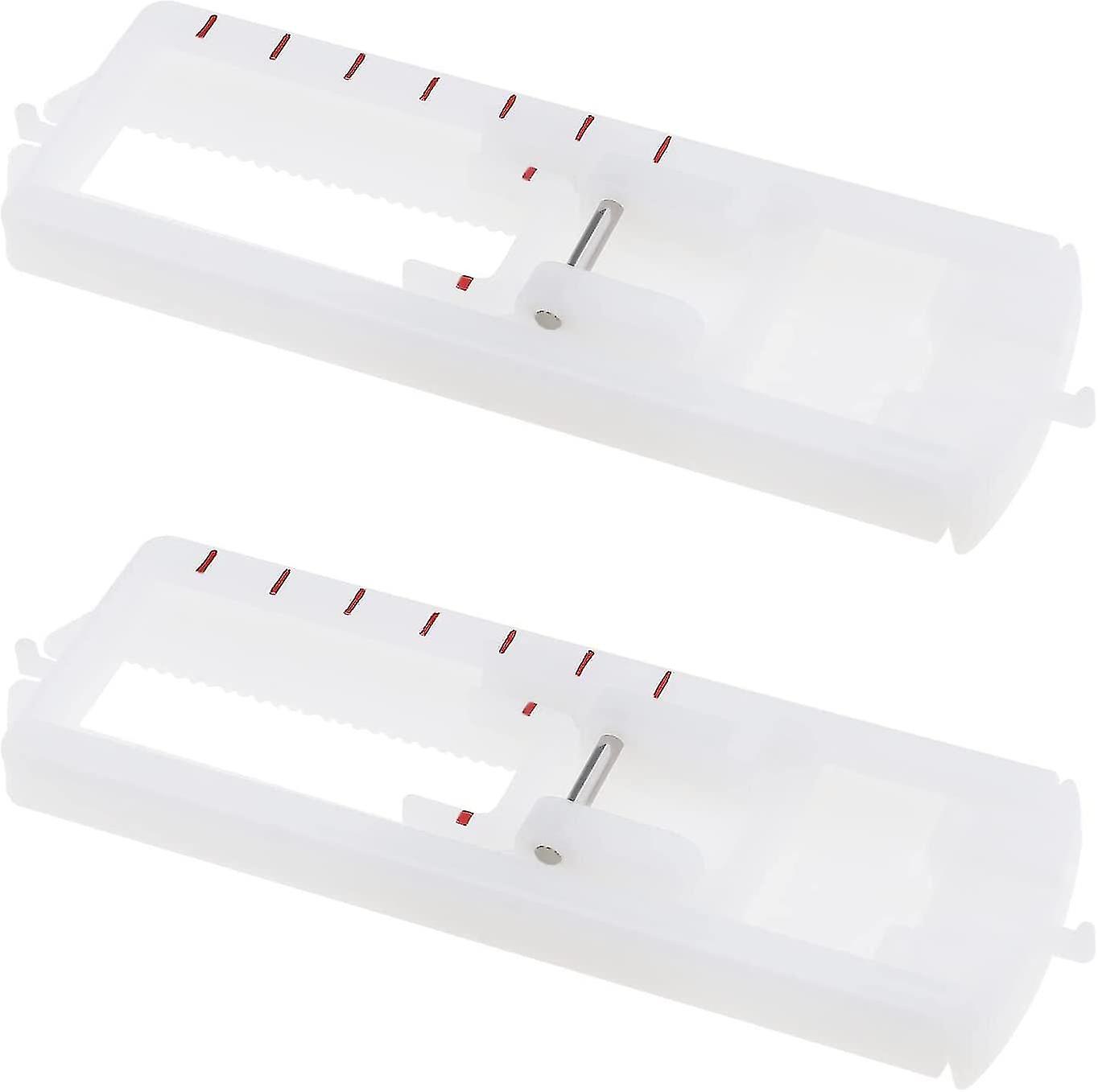 Button Hole Foot 4 Step Clip On Sewing Machine Presser Feet Sliding Button Hole Presser Feet For Most Snap-on Household Sewing Machines(2pcs, White)