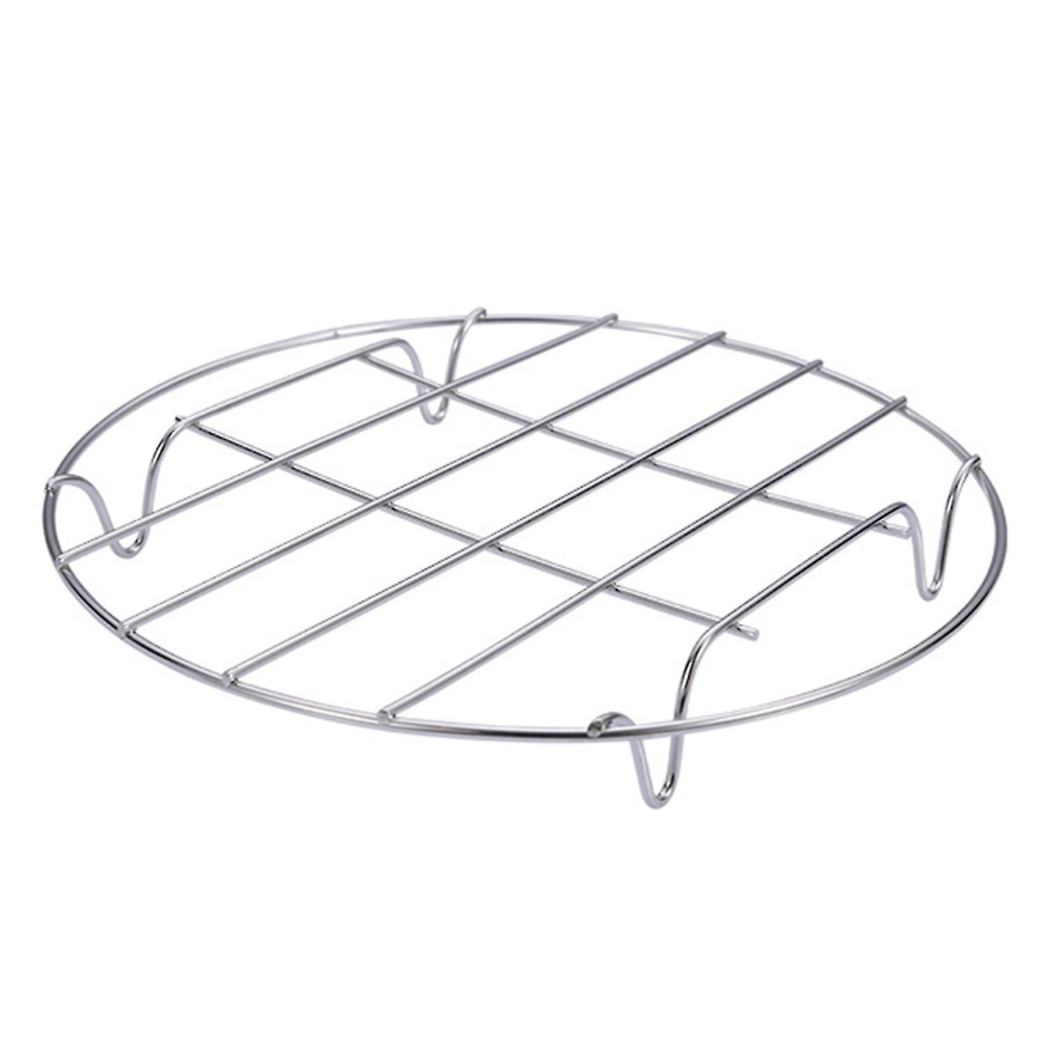 Stainless Steel Steaming Rack Multifunctional Cooling Rack Round Four-Legged Steaming Rack for