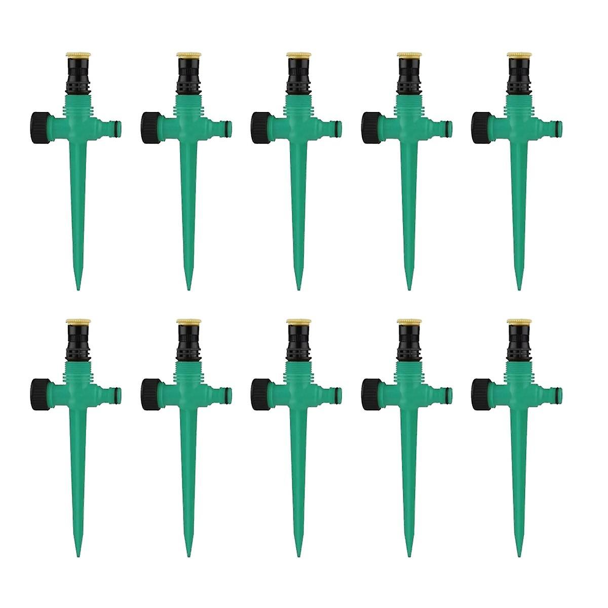 Garden Sprinkler 360 Rotating Irrigation Watering System Lawn Farm Greenhouse Plant Watering Sprinkler Green