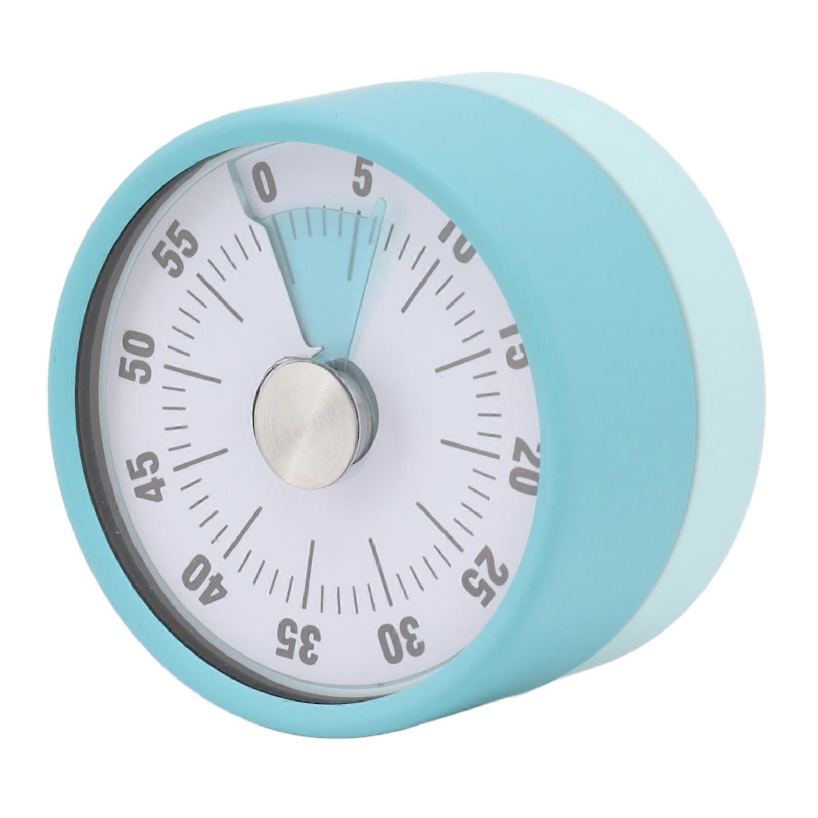 Mechanical Kitchen Timer High Accuracy Stainless Steel Countdown Chef Cooking Timer for Home Study Blue 