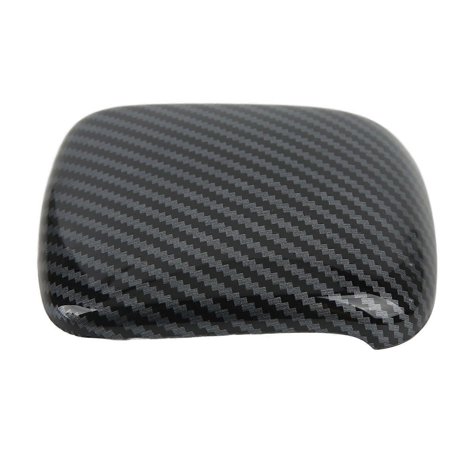 Gear Shift Knob Cover Carbon Fiber Color Smooth Texture Replacement for Benz GLB X247 2020 and Up