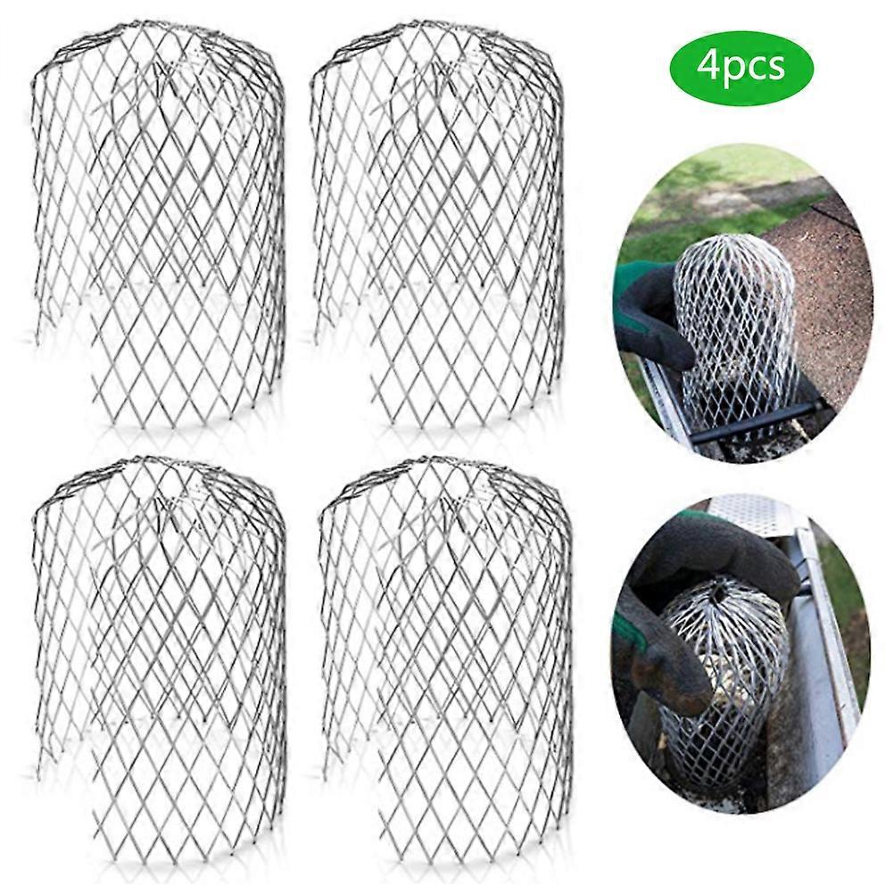Lightweight Aluminum Gutter Guard Strainer Mesh Gutter Downspout Guard for Leaf Rain Filter