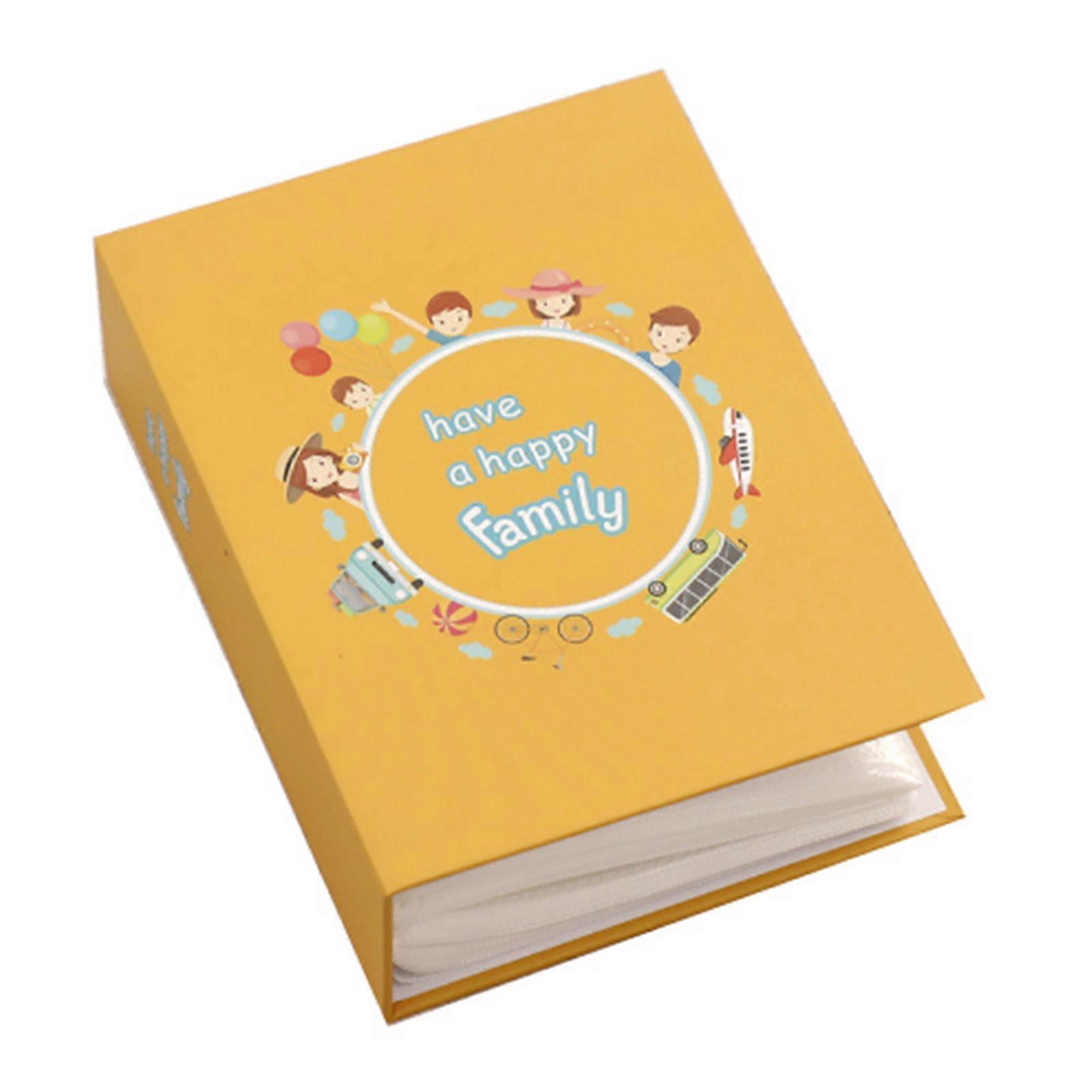 4 Inch Mini Photo Album Uniform Inner Core Pockets Small Picture Album With Natural Page Turning 4 Inch 2 Frames 200 Sheets Type 4