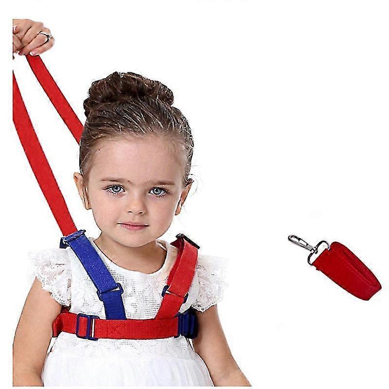 Jianghuo Safety Leash Anti-Lost,2 In 1 Baby Safety Walking Harness Child Toddler Child Rope Leash Walking Hand Belt (Blue)