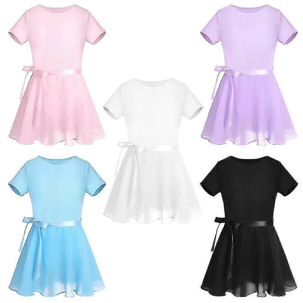 Gyermek pamut ujj Tutu, sifon balett szoknya torna Leotard szett