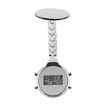 Verpleegsterszakhorloge, multifunctionele digitale verpleegstershorloge brochespeld verpleegstershorloge met lichtgevende kalender