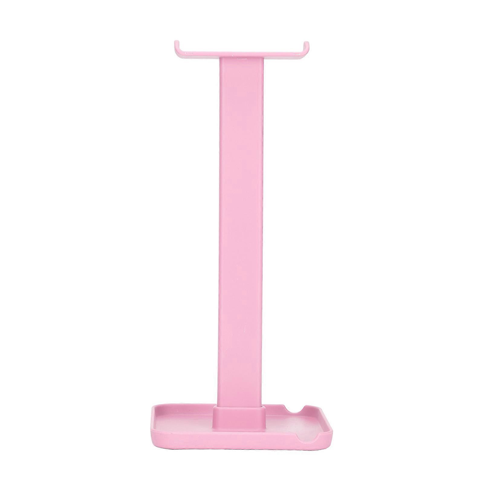 Headphone Stand Multifunctional Space Saving Sturdy Durable Stable Bright Color Headset StandPink